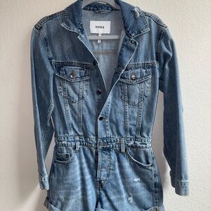 Pistola Blue Denim Longsleeve Jumpsuit